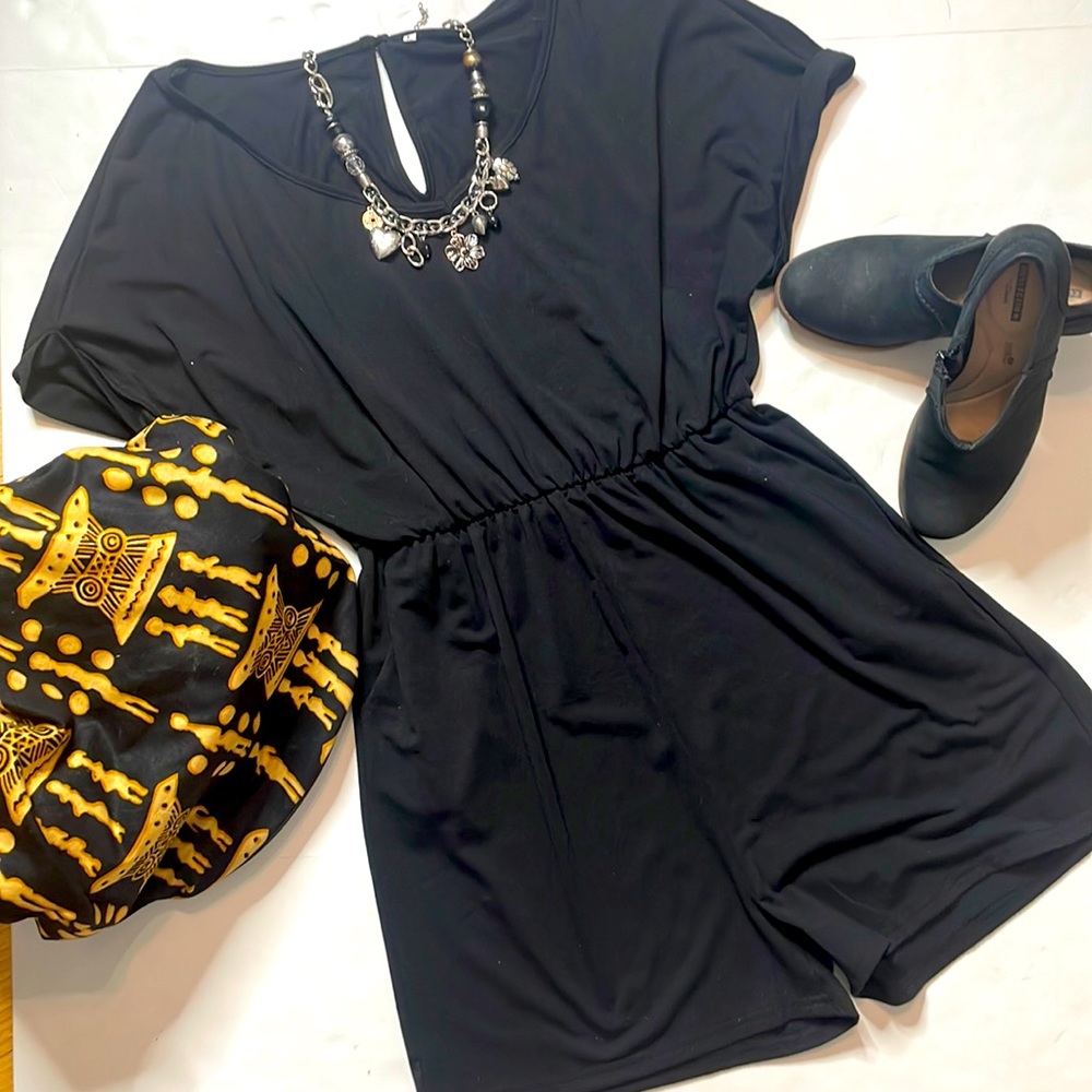 Large black romper